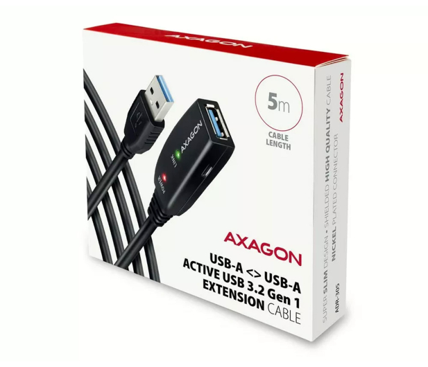 AXAGON ADR-305 USB 3.0 A-M -> A-F aktywny kabel przedłużacz/wzmacniacz 5m - 1353400 - zdjęcie 3